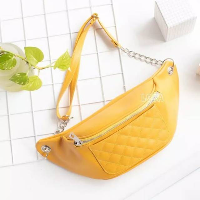 TAS Wanita waist  BAG( kotak hitam