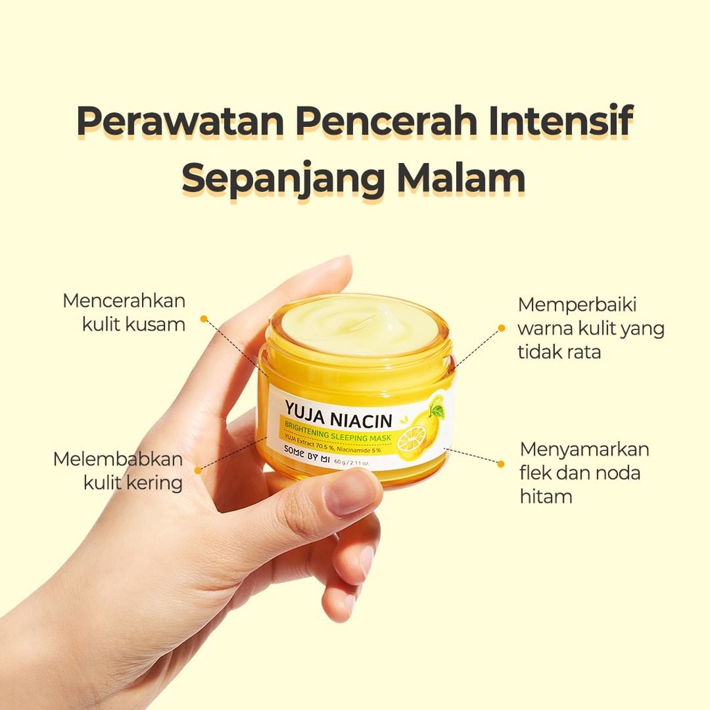 ⭐BAGUS⭐ SOME BY MI Yuja NIacin 30 Days Miracle Brightening Sleeping Mask | SBM Vitamin C Overnight Cream