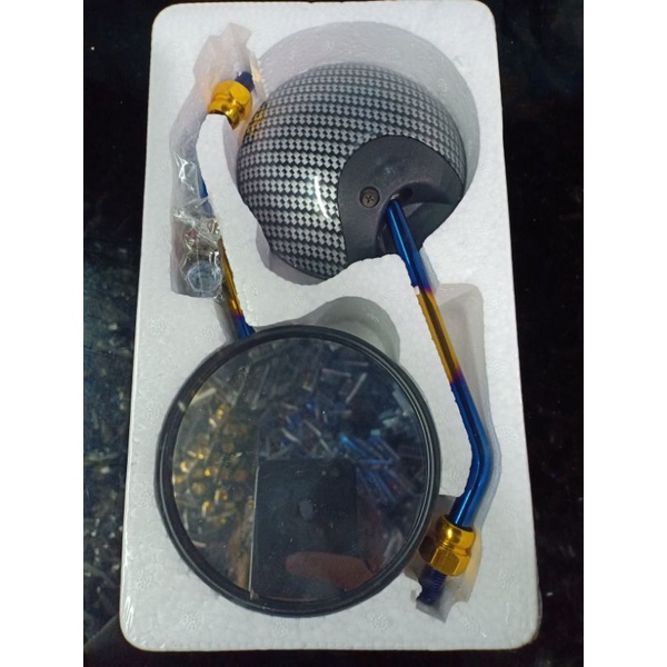 Spion bulat carbon scoopy spion bulat karbon hond-yamaha