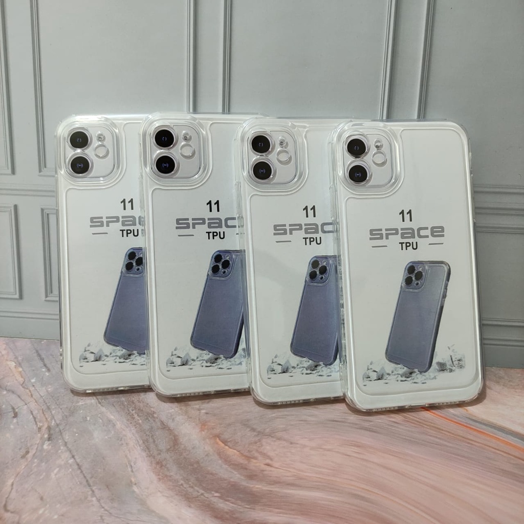 SoftCase Case For Ip 11 11 Pro 11 Pro Max Case Bening Clear Grey SPACE TPU Jelly White_Cell