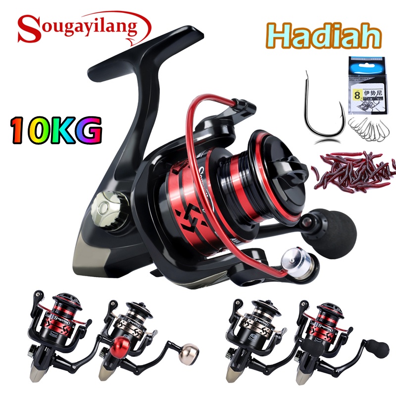 Sougayilang Reel Pancing 1000-4000 5.2:1 10Kg Gulungan Pancing Spinning Fishing Reel