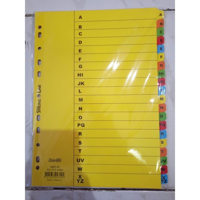 

Wow Carton Index Bantex A4 A-Z Diskon