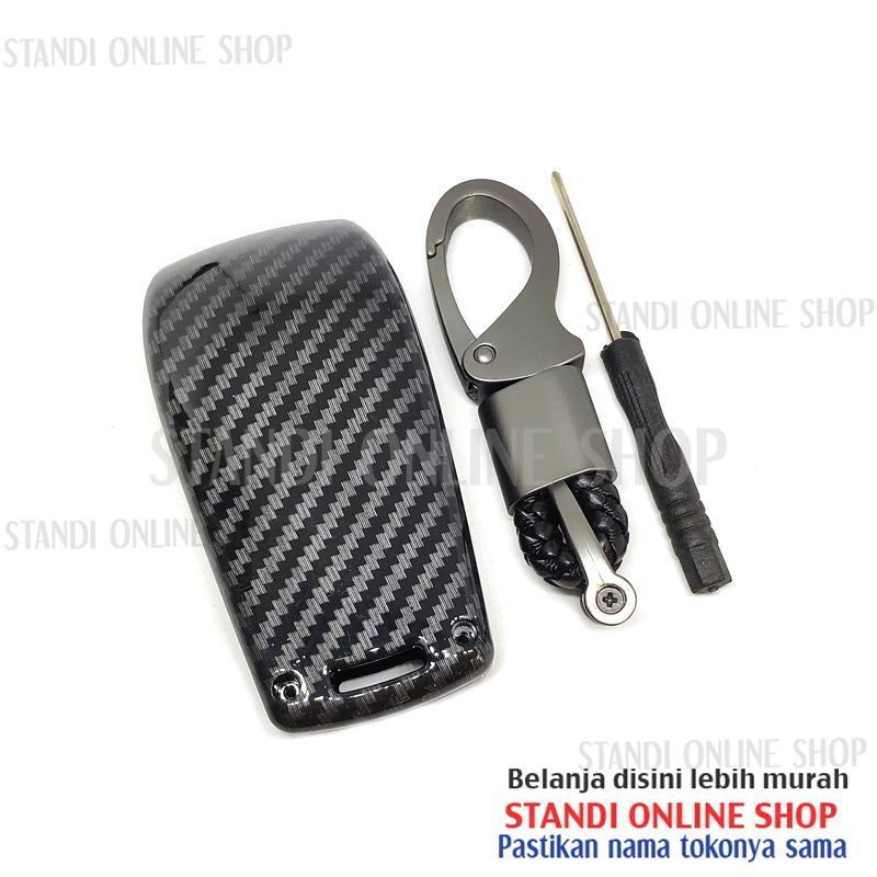 Cover Kunci Smart Key Sarung Kunci Carbon New Mercedes Benz CLA CLS GL