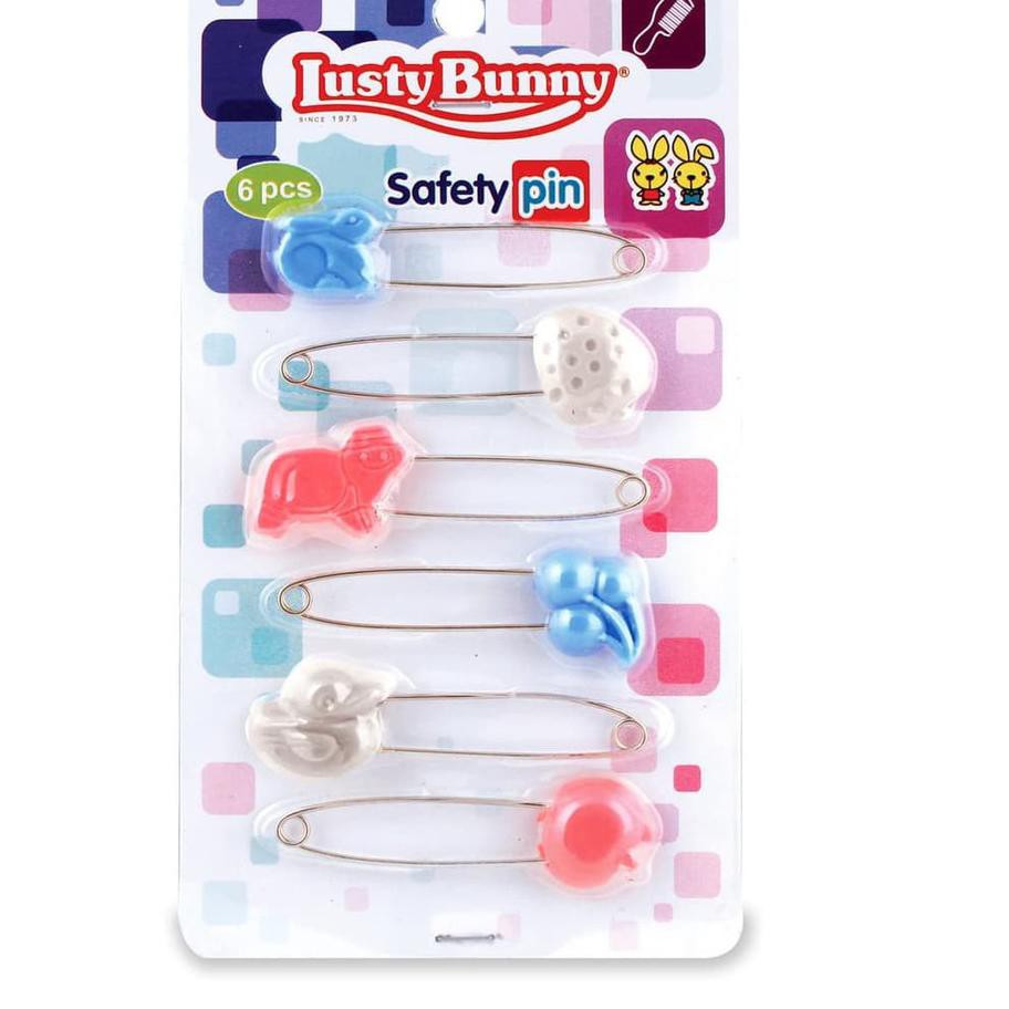 LUSTY BUNNY - PENITI ISI 6 PCS (DK 7701) / SAFETY PIN