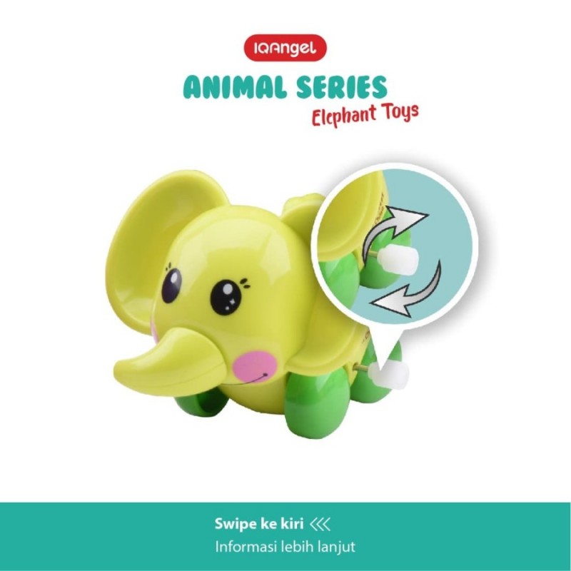 IQ Angel Animal Series Mainan Motorik Anak - Elephant / Gajah - Random