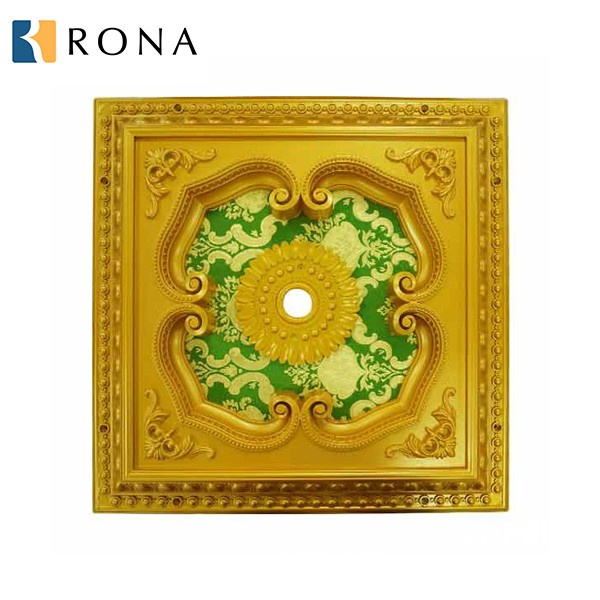 COD ORNAMEN LAMPU PLAFON PVC PANEL Minimalis / Ornamen Plafon PVC 60 x 60 cm Lampu Plafon Gypsum PVC