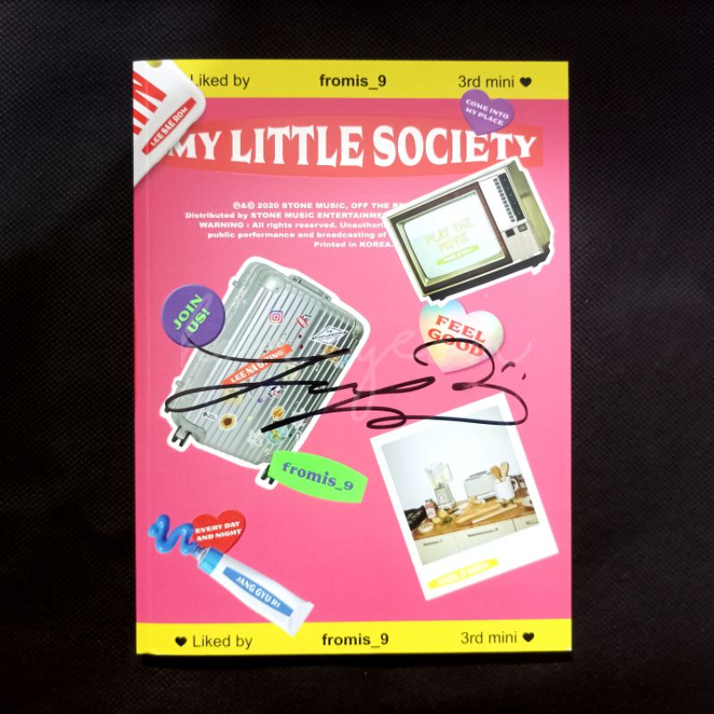 Jisun fromis_9 Fromis_9 - My Little Society Mwave Signed Album Only