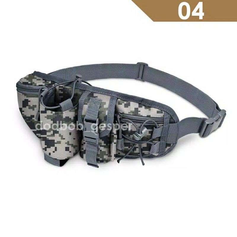 TAS PINGGANG ARMY TACTICAL SLEMPANG BOTOL MINUM F-4