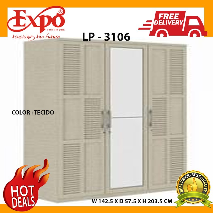 LEMARI PAKAIAN EXPO LP 3106/ LEMARI 3 PINTU