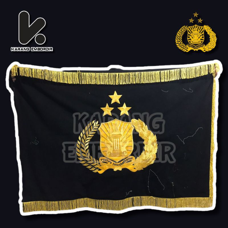 BENDERA PATAKA CUSTOM MARKAS BESAR POLRI