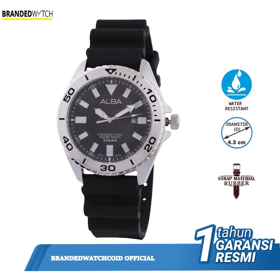 Alba AH9025X1 Jam Tangan Pria Alba AH9025 Original Diamter 4,3 cm
