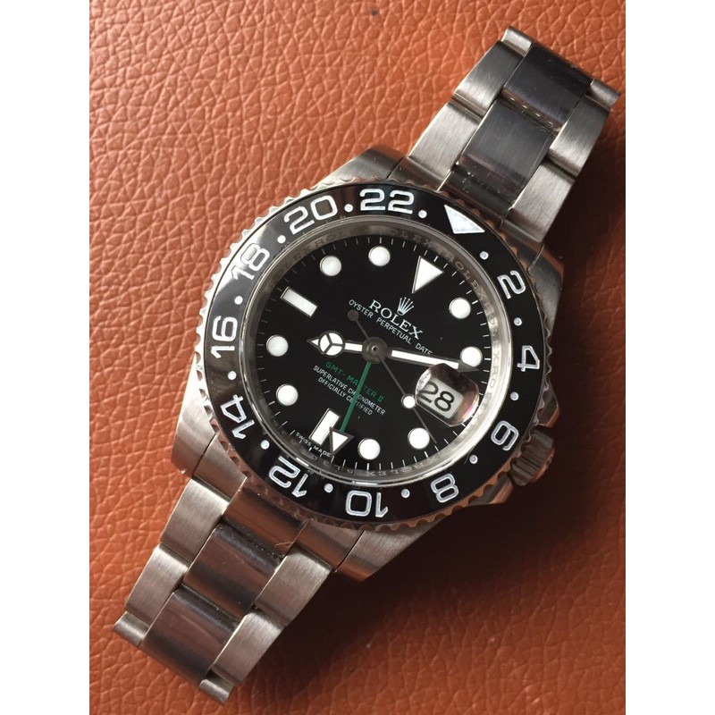 Second Rolex GMT Master II Black 116810LN Clone 1:1 Noob V5 A2836