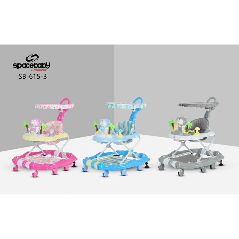 Spacebaby SB615-3 Baby Walker - Alat Bantu Jalan Bayi