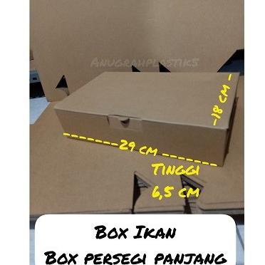 

<<<<<] Box Ikan/ box coklat persegi panjang ( per pack)