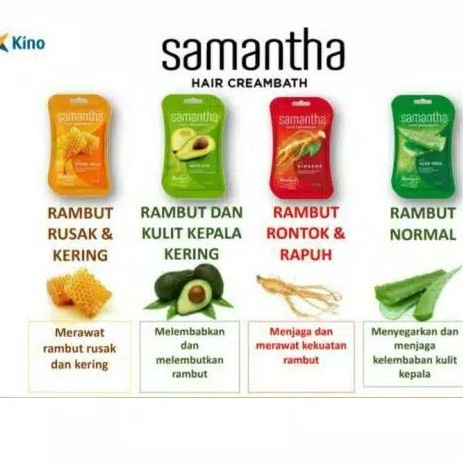 SAMANTHA Hair Creambath Ginseng Perawatan Rambut Rontok