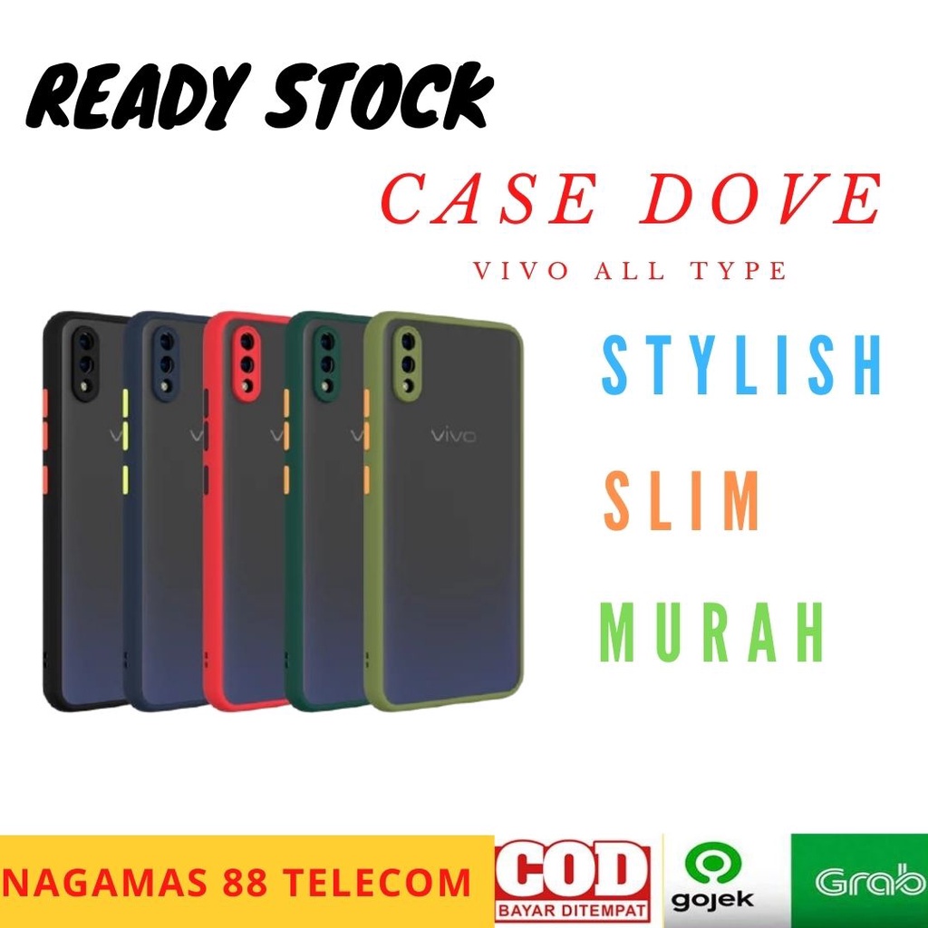 HARD SOFT JELLY SARUNG SILIKON MATTE TRANSPARAN CASE HP VIVO Y12 Y15 Y17 Y20 Y50 Y91C Y20 X50 PRO S1