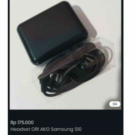 HEADSET SAMSUNG S10+ ORI BAWAAN HP BY AKG SUARA MANTAP BASS TRIBLE STEREO SIPP