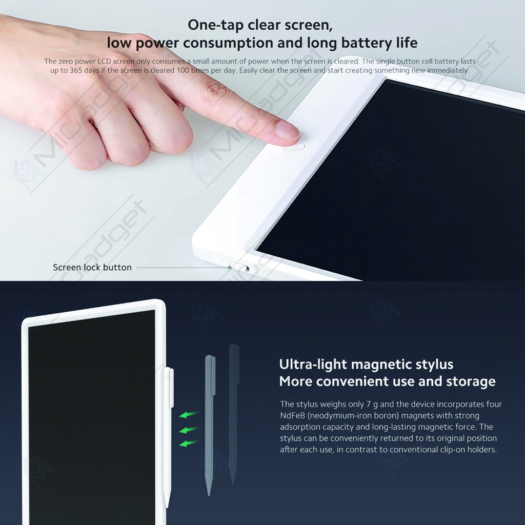 Xiaomi Mi LCD Writing Tablet 13.5&quot; - Tablet Anak Gambar 1 Warna