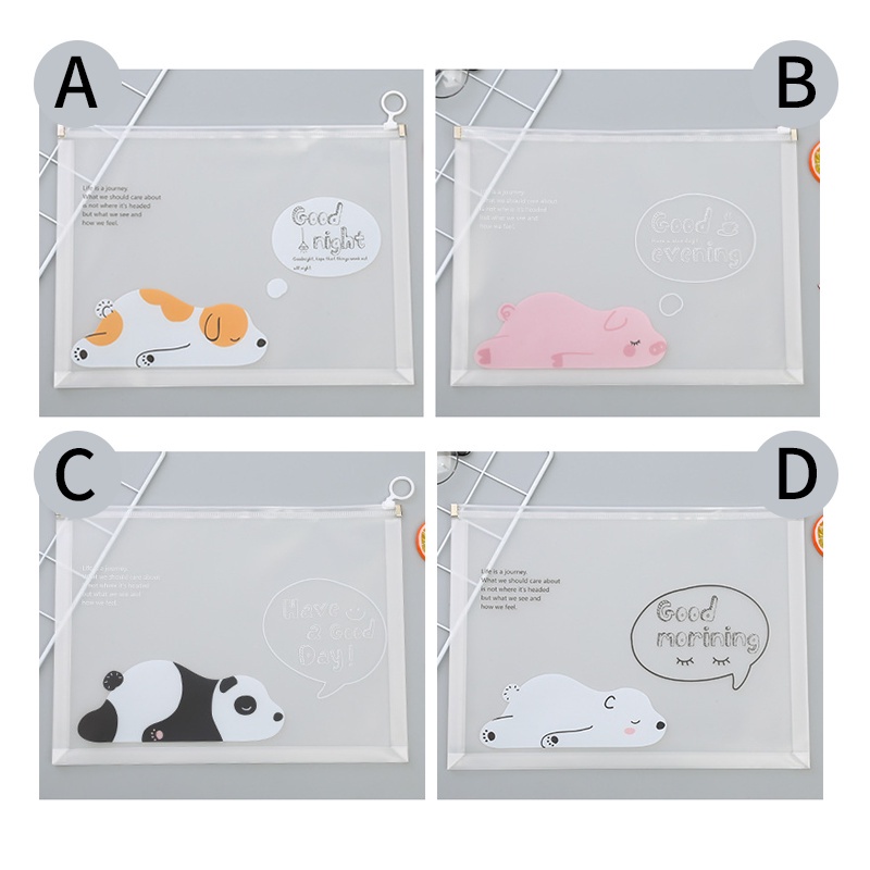 Pouch Dino  Sakura  Animal  Unicorn Tempat Pensil Karakter Transparan Impor