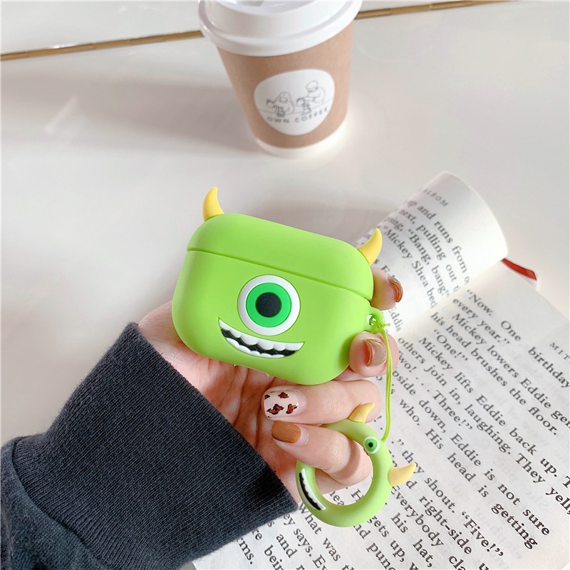 Casing Soft Case Silikon Motif Kartun Monster 3d Untuk Airpods I13 Pro