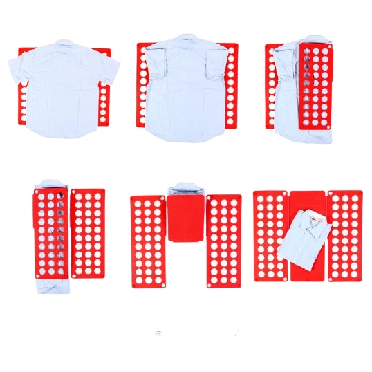 Satu7an RT-14-LB Papan Lipat Baju Alat Lipat Magical Folding Clothes Board Flipfold Laundry Clothes Alat Lipat Baju 40cmx16cm