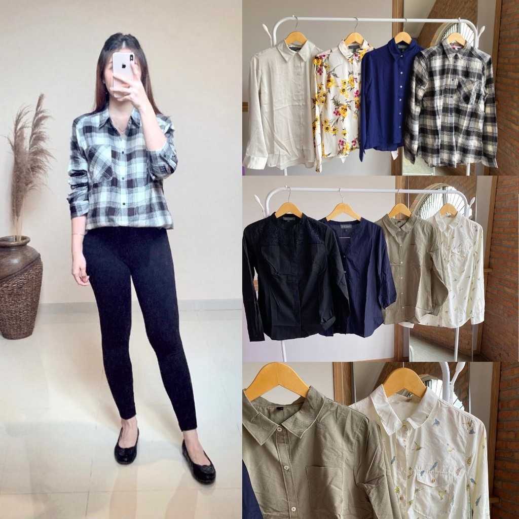 JAPAN UNPEU FEMME Blouse - Atasan Wanita - Blouse Wanita Printed Original