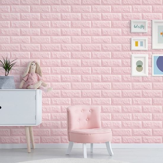 WALLPAPER DINDING 3D FOAM MOTIF BRICK - BATA [TERMURAH]