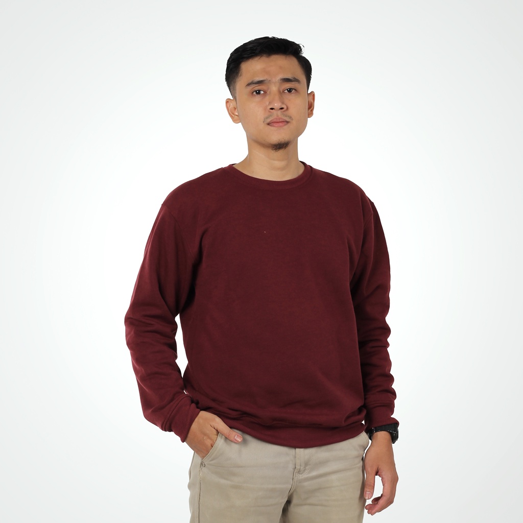 SKULLEND - Sweater Crewneck Pria Wanita Polos