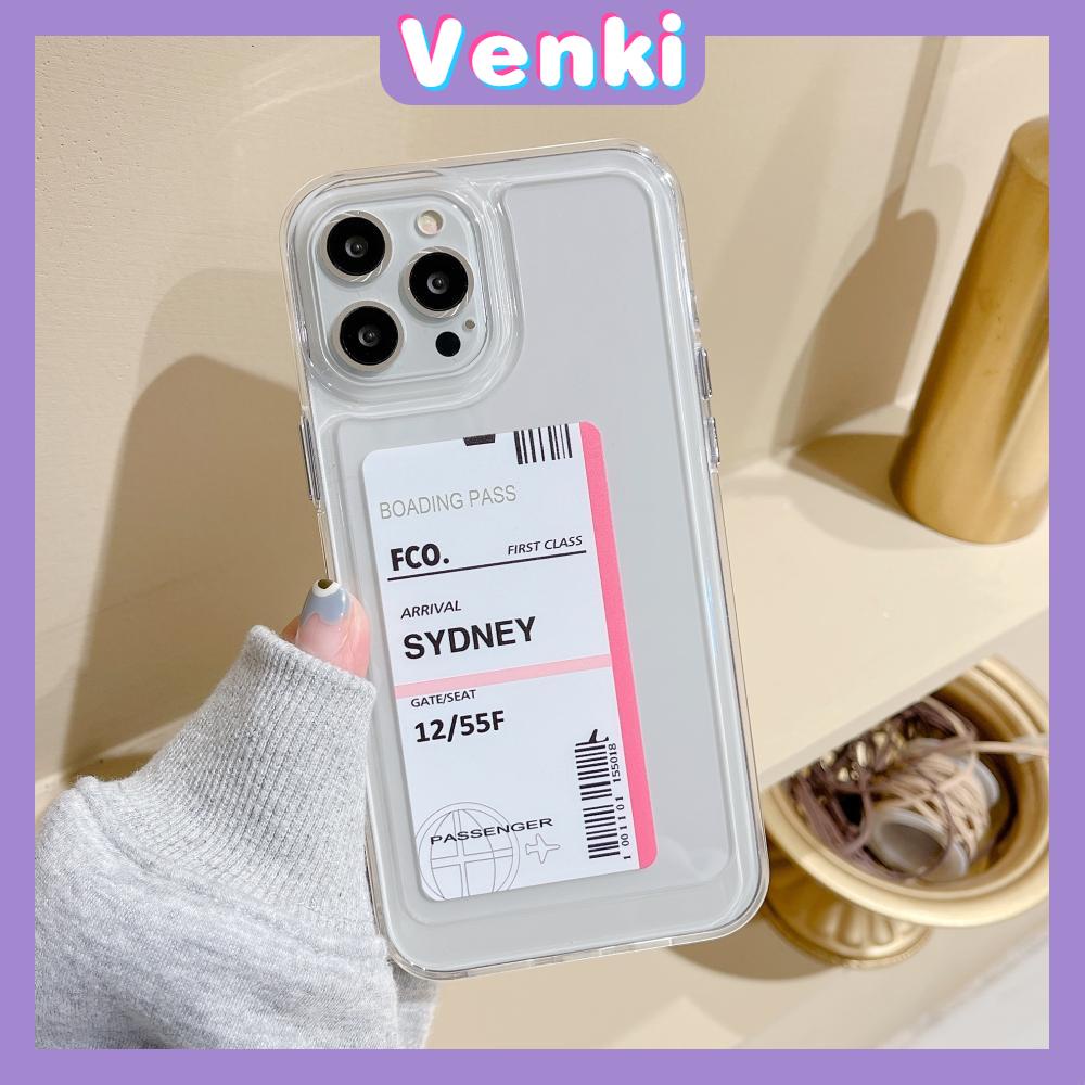 iPhone Case Clear Case Soft Thick TPU Shockproof HD Super Transparent Protection Camera Plating Button Travel Ticket For iPhone 13 Pro Max iPhone 12 Pro Max iPhone 11 iPhone 7Plus