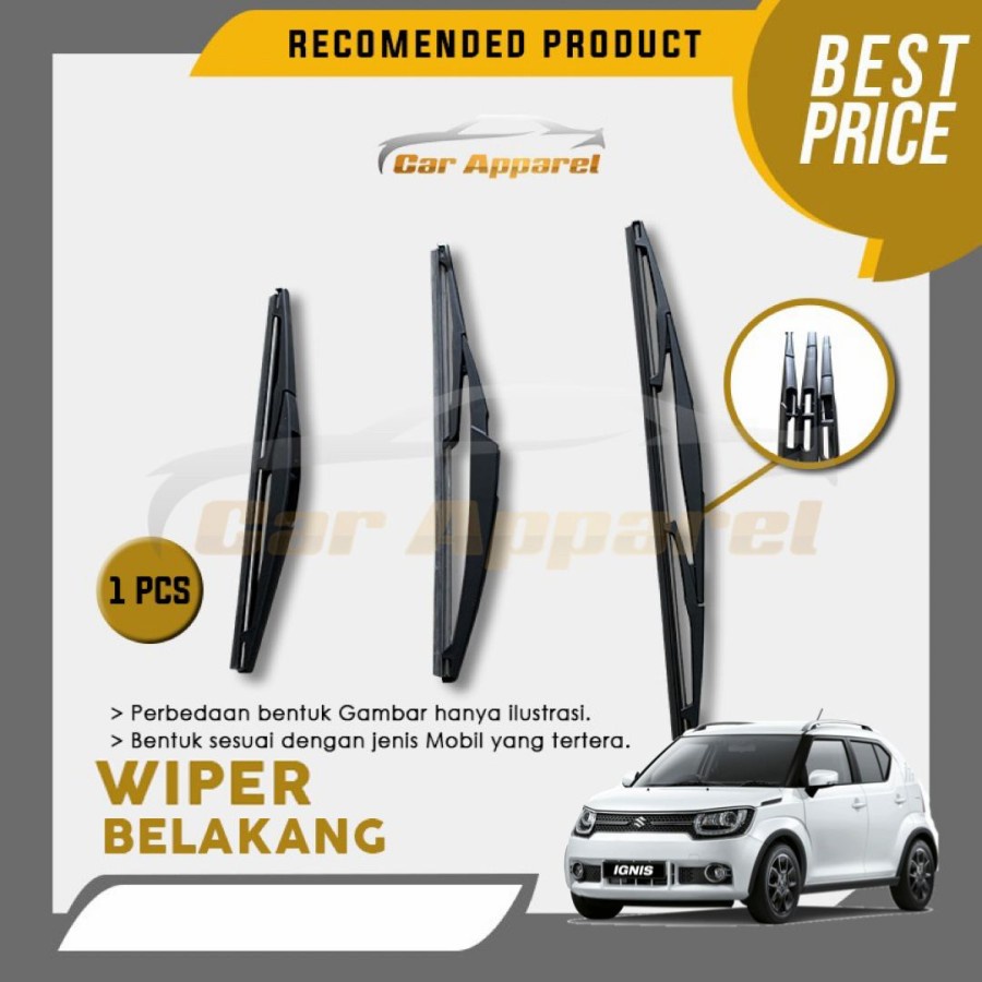 Wiper Belakang Suzuki IGNIS 12 INCH / Rear Wiper Suzuki IGNIS