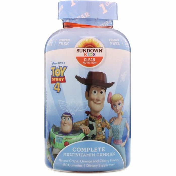 Sundown Naturals Kids Complete Multivitamin Toy Story 4 180 Gummies
