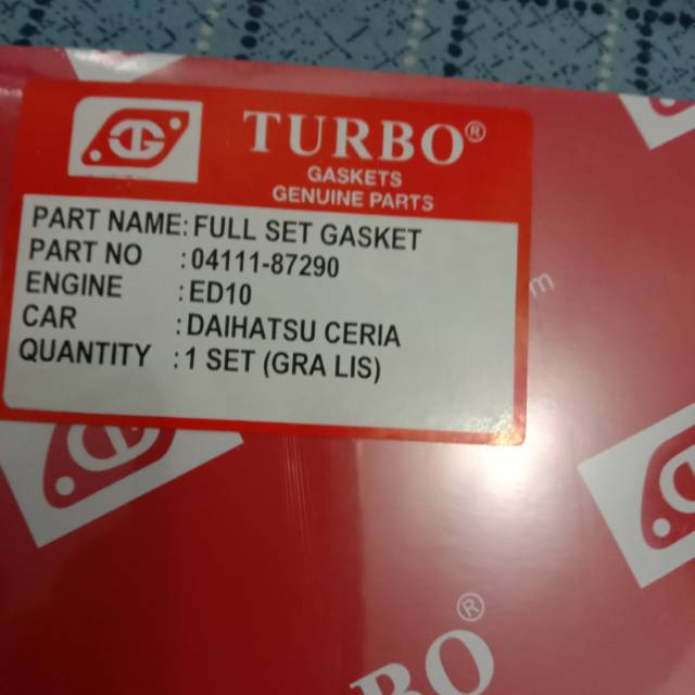 Paking gasket full set Daihatsu ceria