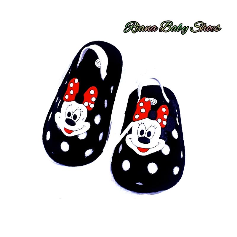 Sandal Slop bayi BAPAU tali motif Mickey mouse murah terbaru usia 6 s/d 18 Bulan