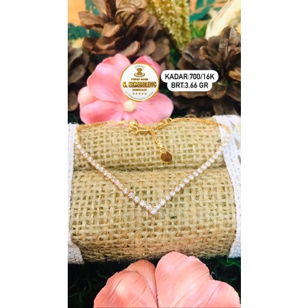 Gelang mas 22 model aurel