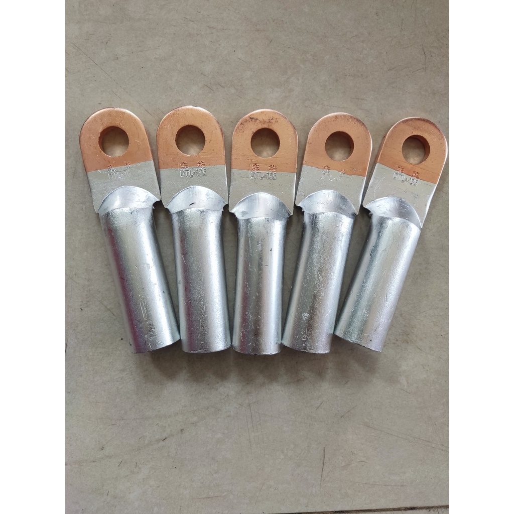 Kabel Skun AlCu 185mm bimetal DTL  185mm cable lug Al/Cu aluminium tembaga