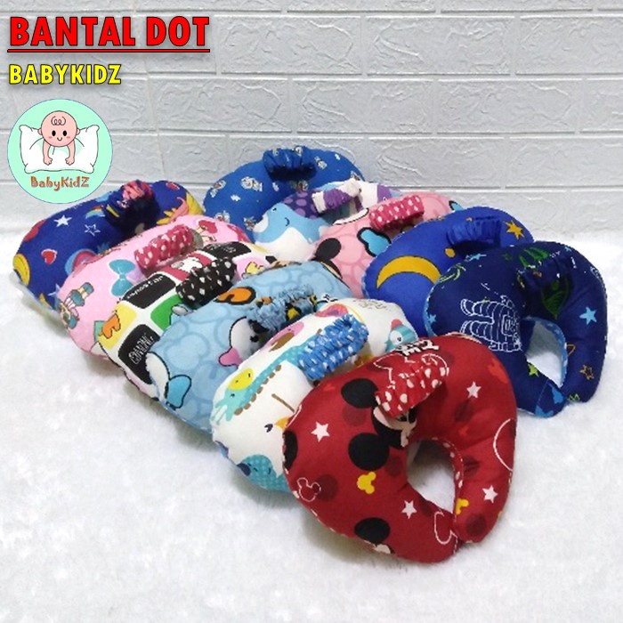 Bantal Dot Bayi Penyangga Botol Susu Motif Karakter