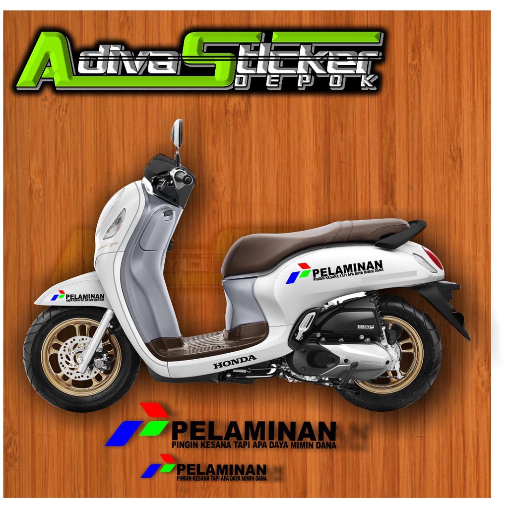 CUTTING STICKER PERTAMINA/PELAMINAN Body Samping Scoopy