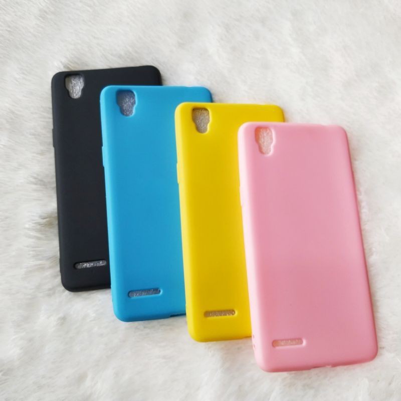 Case Matte Candy Oppo F1 / F1f / F1w / F1fw / A35 Casing Atau Kondom Softcase Black Matte Candy Colo