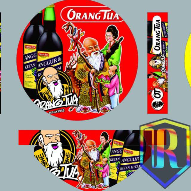 20 Koleski Terbaru Stiker  Orang  Tua Anggur Merah Aneka 