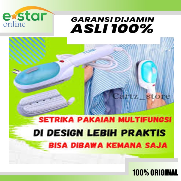 TOBI SETRIKA UAP Strika Setrika Seterika Gosokan Uap Travel Murah Baju Listrik dengan Uap Praktis Di