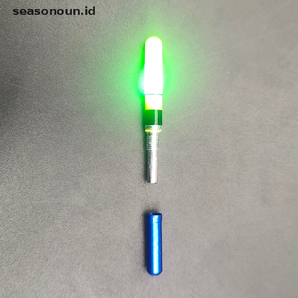 (seasonoun) 2pcs Stik Lampu LED Apung Luminous Untuk Memancing Malam Hari