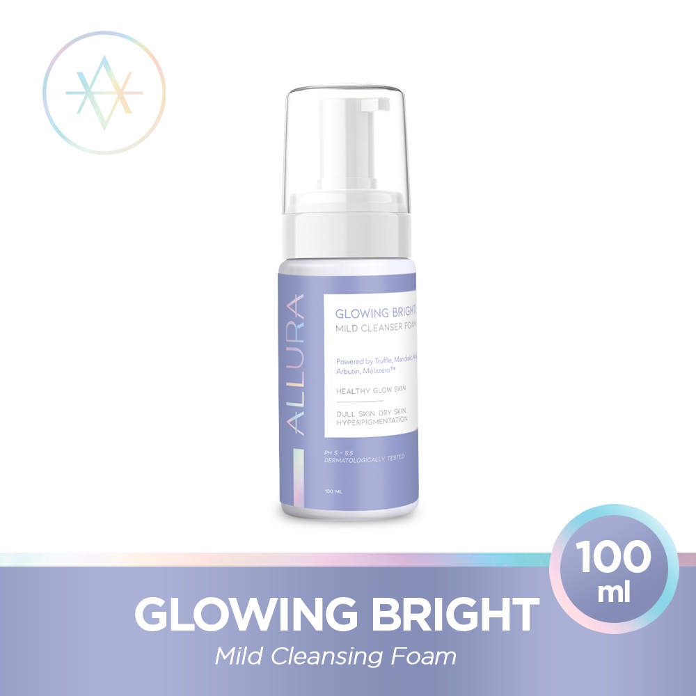 AZARINE X ALLURA GLOWING BRIGHT MILD CLEANSER FOAM - 100ML