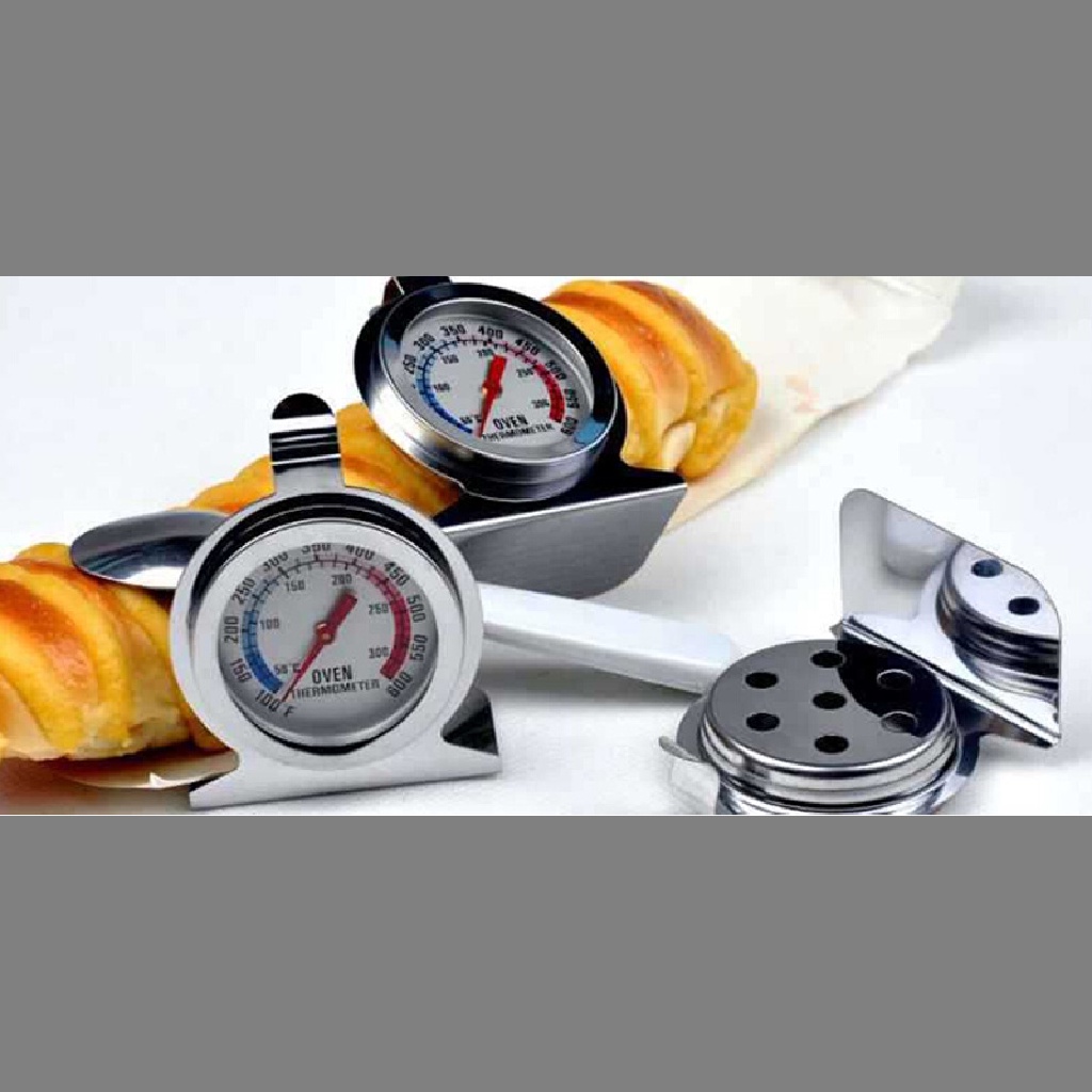 {whitebright3.id} Stainless Steel Oven Thermometer Temperature Gauge Home Kitchen Food Meat Case ,