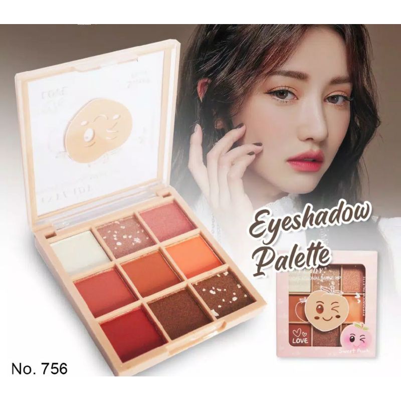 [ PERPCS ] Eyeshadow anylady / anylay Sweet peach | sweet love Besar 35 warna No.756 | 511E//8104