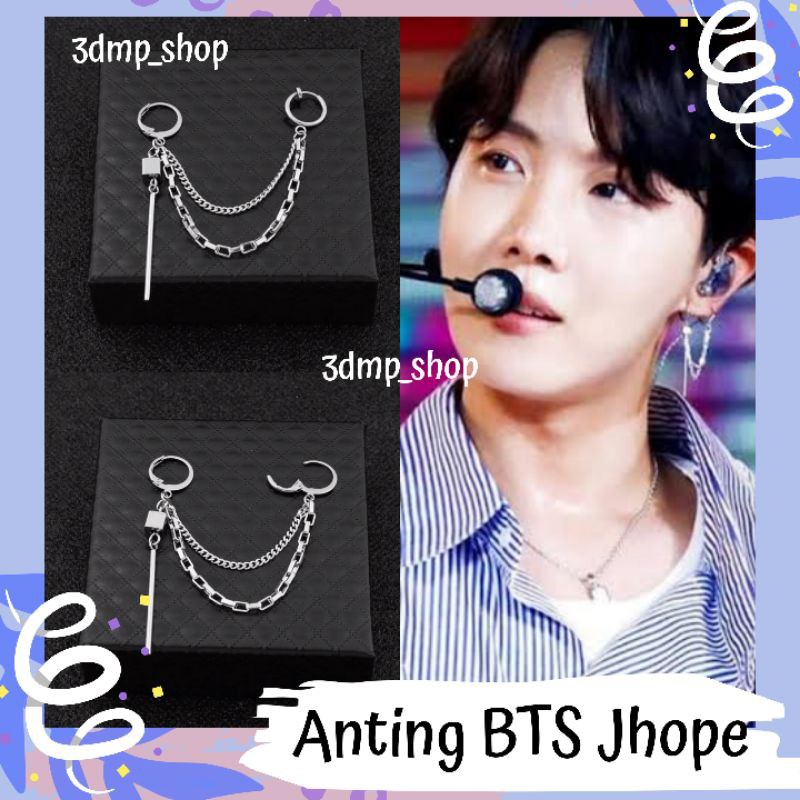 Anting Kpop Rantai Tusuk Jepit BTS Jhope