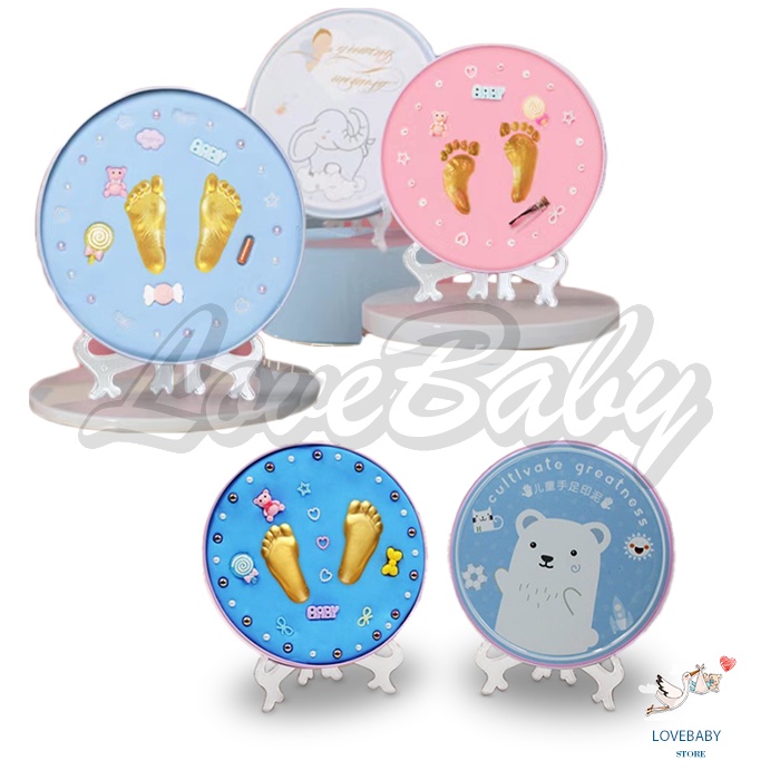 [1KG 2PCS] LBS Baby Foot Print Hadiah Ulang Tahun Kenangan Bayi