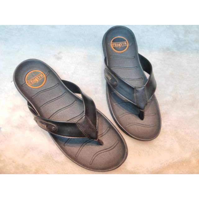 Sandal cowok full leather  max polo zm 20