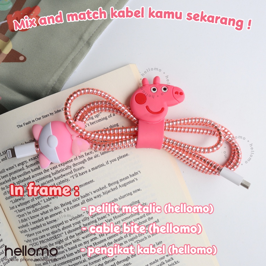 Pelilit Kabel Spiral Warna Metalic / Pelindung Cable Hp Charger Universal / Cord Protector Color