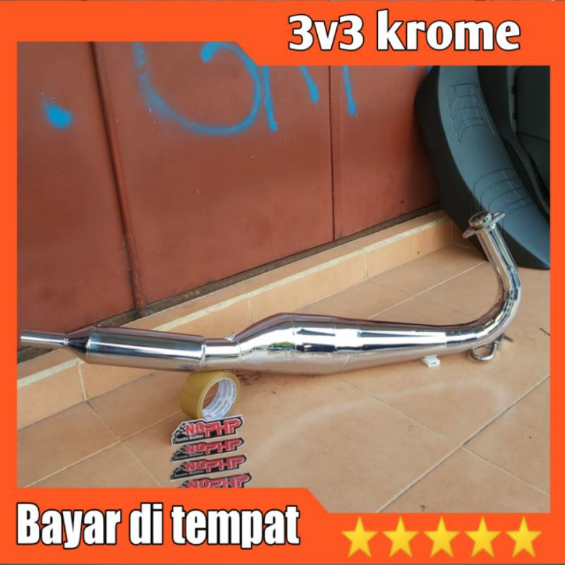 KNALPOT RACING KOLONG TELO 3V3 KROME RX KING RXK RXS NO PHP