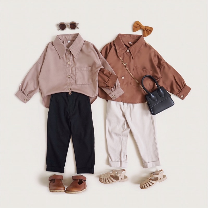 RACHIDKIDS / BASIC OVERSIZE SHIRT / KEMEJA OVERSIZE ANAK